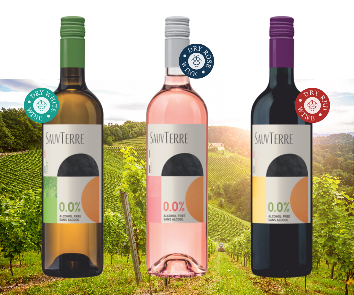 Sauv'Terre Alcohol Free Wines - Bonnet & Associés